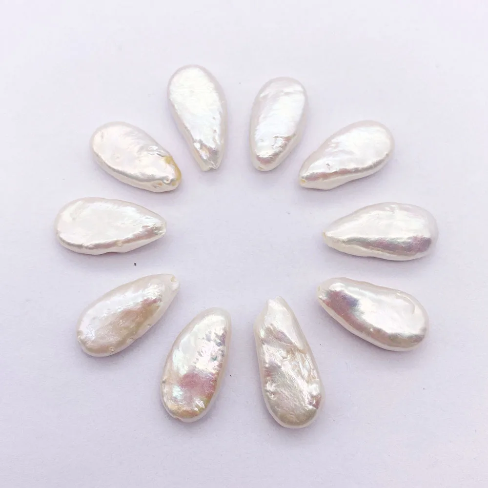1pcs Water Drop Shape Pearl Beads Natural Baroque Freshwater White Pearl Beads for DIY Jewelry Bracelet Necklace Earrings 9x18mm 
1pcs Water Drop Shape Pearl Beads Natural Baroque Freshwater White Pearl Beads for DIY Jewelry Bracelet Necklace Earrings 9x18mm