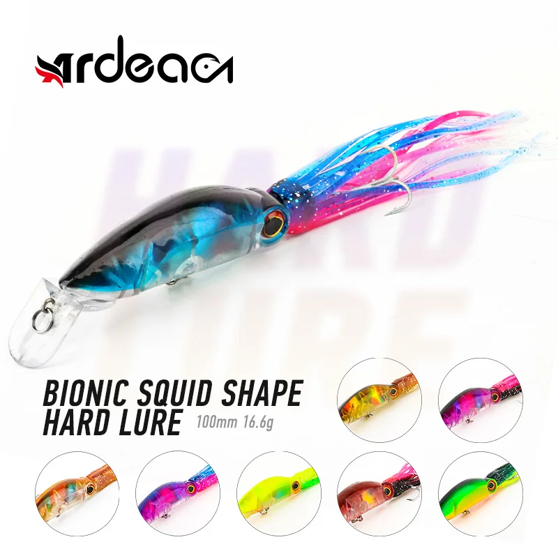 Ardea Bionic Octopus Lure 100mm 16.6g Squid Skirts Octopus Trolling Minnow High Carbon Steel Hook Rig For Tuna Trout Pesca
Ardea Bionic Octopus Lure 100mm 16.6g Squid Skirts Octopus Trolling Minnow High Carbon Steel Hook Rig For Tuna Trout Pesca