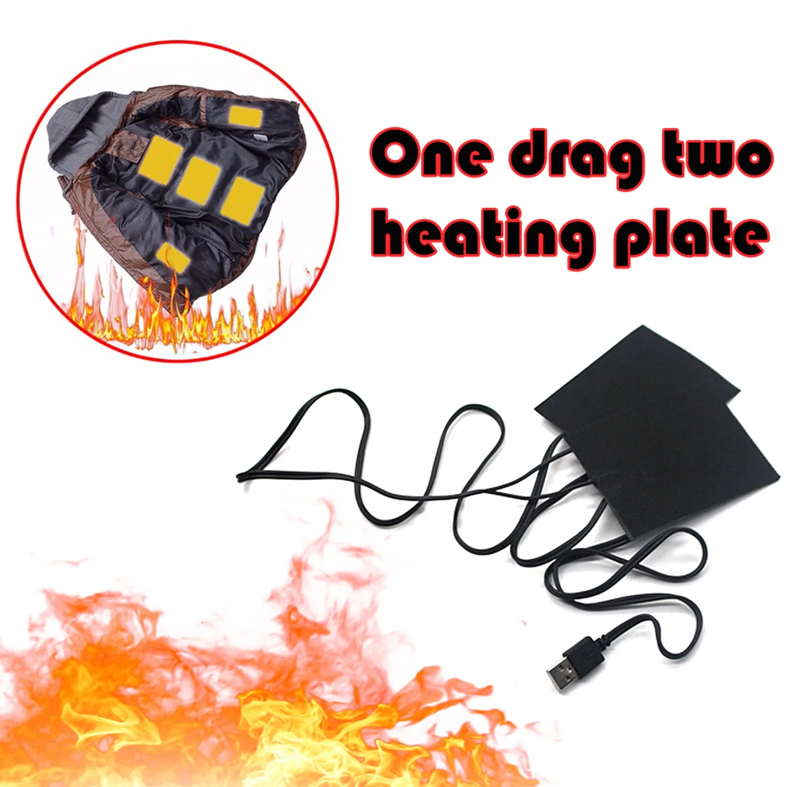 USB Electric Carbon Fiber Heating Pad Hand Warmer Jacket Clothes Outdoor Heating Pads Adjustable Temperature For Thermal Vest
USB Electric Carbon Fiber Heating Pad Hand Warmer Jacket Clothes Outdoor Heating Pads Adjustable Temperature For Thermal Vest
