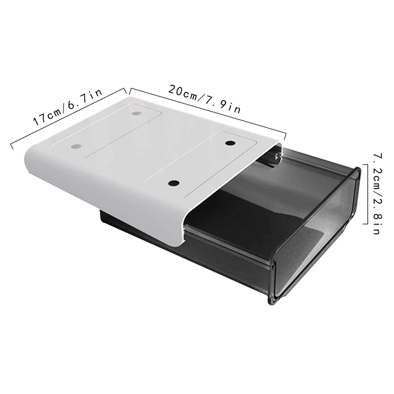 Under Desk Drawer Organizer Self-Adhesive Storage Box Under Table Drawer Tray Organizers for Home Office
Under Desk Drawer Organizer Self-Adhesive Storage Box Under Table Drawer Tray Organizers for Home Office