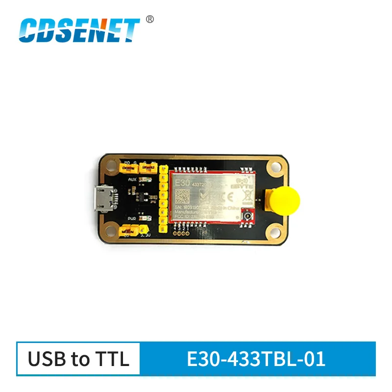 E30-433TBL-01 USB для тестовой платы TTL SI448 433MHz FEC IoT беспроводной модуль приемопередатчика
E30-433TBL-01 USB для тестовой платы TTL SI448 433MHz FEC IoT беспроводной модуль приемопередатчика