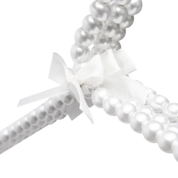 10 Pack Pearl Beads Plastic Elegant Fashion Clothes Hangers Standard Hangers for Adults and Children(White)
10 Pack Pearl Beads Plastic Elegant Fashion Clothes Hangers Standard Hangers for Adults and Children(White)