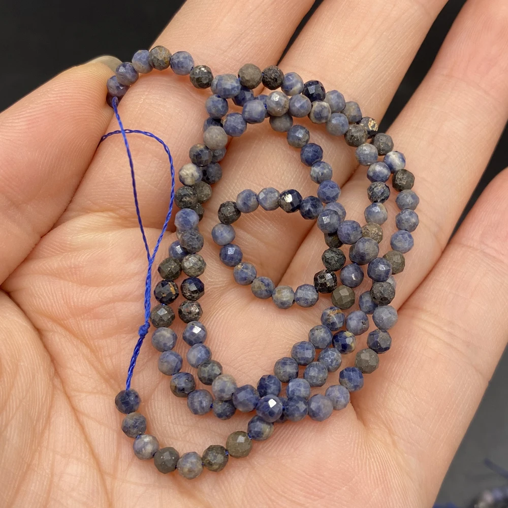 Small Beads Natural Semi-Precious Stone White Dot Blue Faceted Beads for Jewelry Making DIY Bracelets Necklace Accessories 3mm
Small Beads Natural Semi-Precious Stone White Dot Blue Faceted Beads for Jewelry Making DIY Bracelets Necklace Accessories 3mm