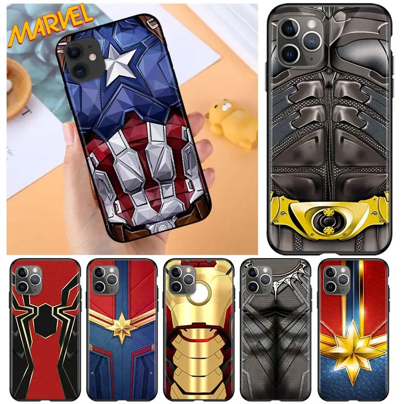 Avengers Hero Marvel for Apple iPhone 12 Pro Max Mini 11 Pro XS Max X XR 6S 6 7 8 Plus 5S SE2020 Soft Black Phone Case
Avengers Hero Marvel for Apple iPhone 12 Pro Max Mini 11 Pro XS Max X XR 6S 6 7 8 Plus 5S SE2020 Soft Black Phone Case