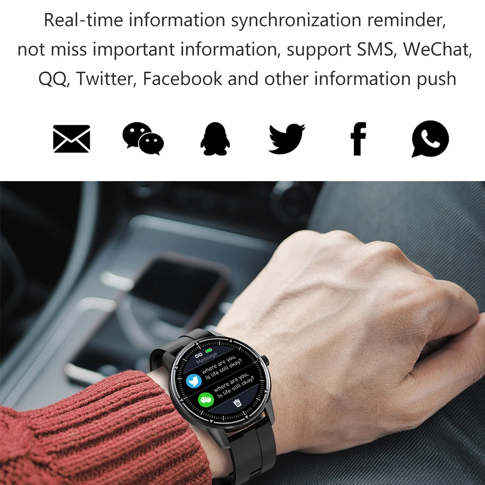 Abay R8 Full Touch Screen Smart Watch Men Women Multi-Sport Mode Smartwatch IP68 Waterproof Watch For phone
Abay R8 Full Touch Screen Smart Watch Men Women Multi-Sport Mode Smartwatch IP68 Waterproof Watch For phone