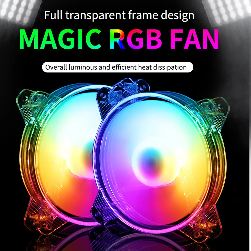 Transparent RGB LED 120mm Computer Case Fan Silent 12CM Cooling RGB Quiet PC Cooler Fan Case Fans 12V DC
Transparent RGB LED 120mm Computer Case Fan Silent 12CM Cooling RGB Quiet PC Cooler Fan Case Fans 12V DC