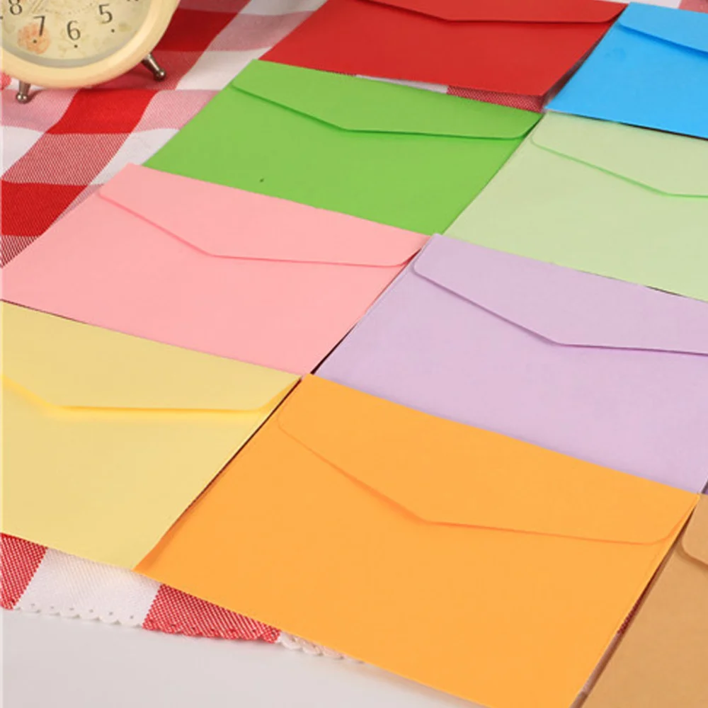 100PCS Mini Easyclose Neon Brights Color Envelopes Assorted Envelopes for Cards - Random Color
100PCS Mini Easyclose Neon Brights Color Envelopes Assorted Envelopes for Cards - Random Color