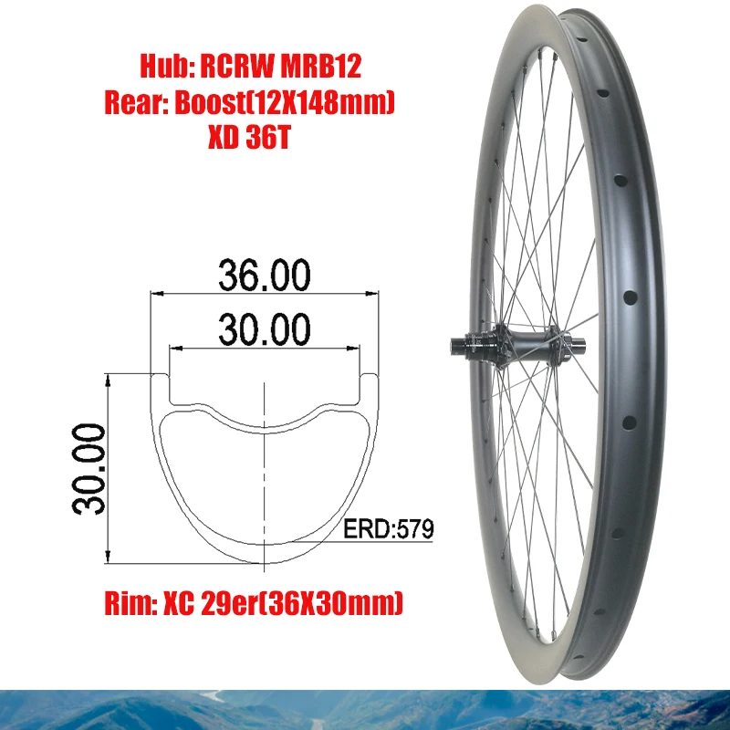 Заднее карбоновое колесо 29er MTB XC 36*30 мм, колеса с 28 отверстиями, Ширина 36, глубина 30, RCRW Boost HG XD Microspline Hub Wing20, прямая тяга спицы
Заднее карбоновое колесо 29er MTB XC 36*30 мм, колеса с 28 отверстиями, Ширина 36, глубина 30, RCRW Boost HG XD Microspline Hub Wing20, прямая тяга спицы