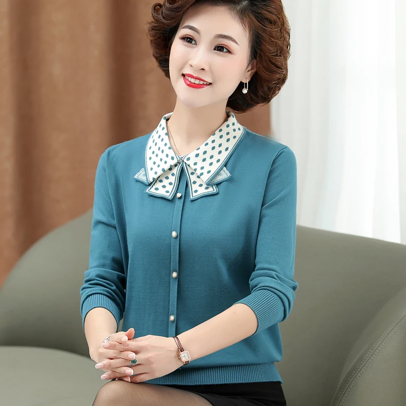 New Mother Spring And Autumn 4XLT Shirt Bottoming Shirt Top Women's Knitted Small Sweater Sweater
New Mother Spring And Autumn 4XLT Shirt Bottoming Shirt Top Women's Knitted Small Sweater Sweater