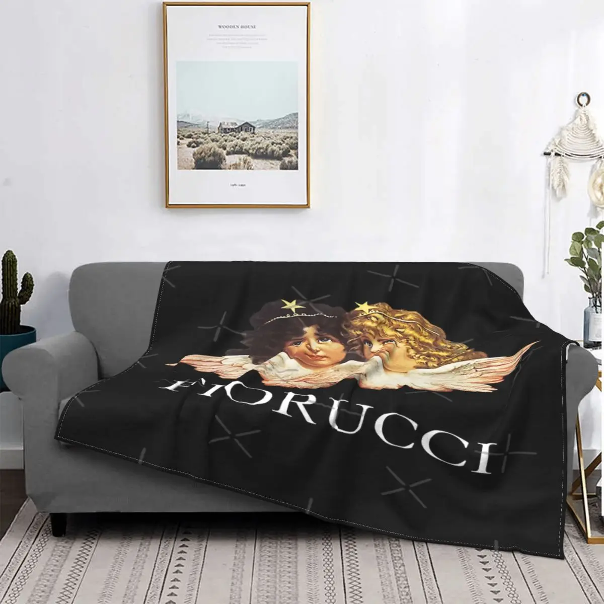 Vintage Angels Fiorucci Blanket Bedspread Bed Plaid Bedspread Throw Blanket Double Blanket Blankets For Beds
Vintage Angels Fiorucci Blanket Bedspread Bed Plaid Bedspread Throw Blanket Double Blanket Blankets For Beds