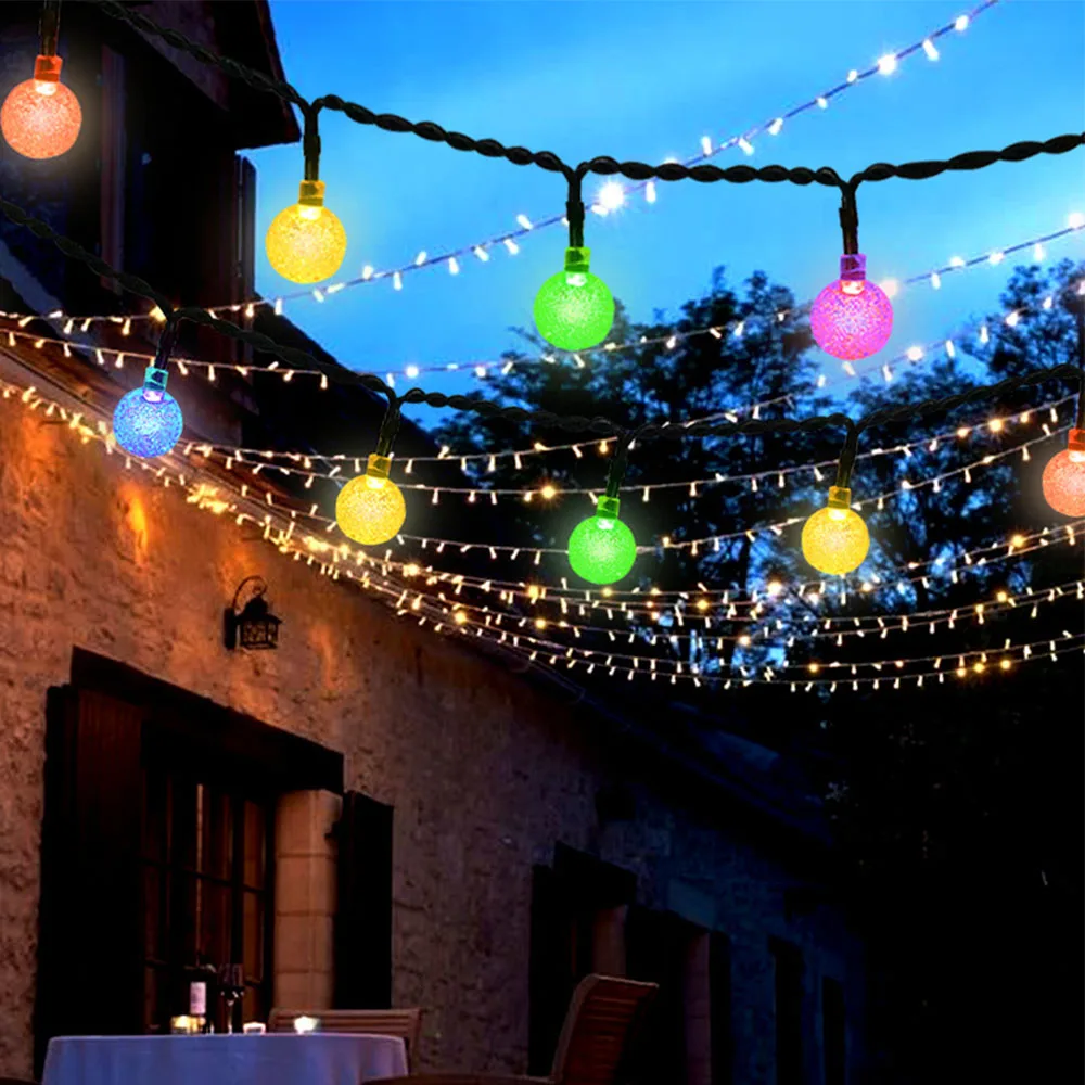 LED Crystal Ball Solar Light Outdoor 8 Flashing Mode Fairy Garden Lamps Garlands Christmas Wedding Decoration
LED Crystal Ball Solar Light Outdoor 8 Flashing Mode Fairy Garden Lamps Garlands Christmas Wedding Decoration