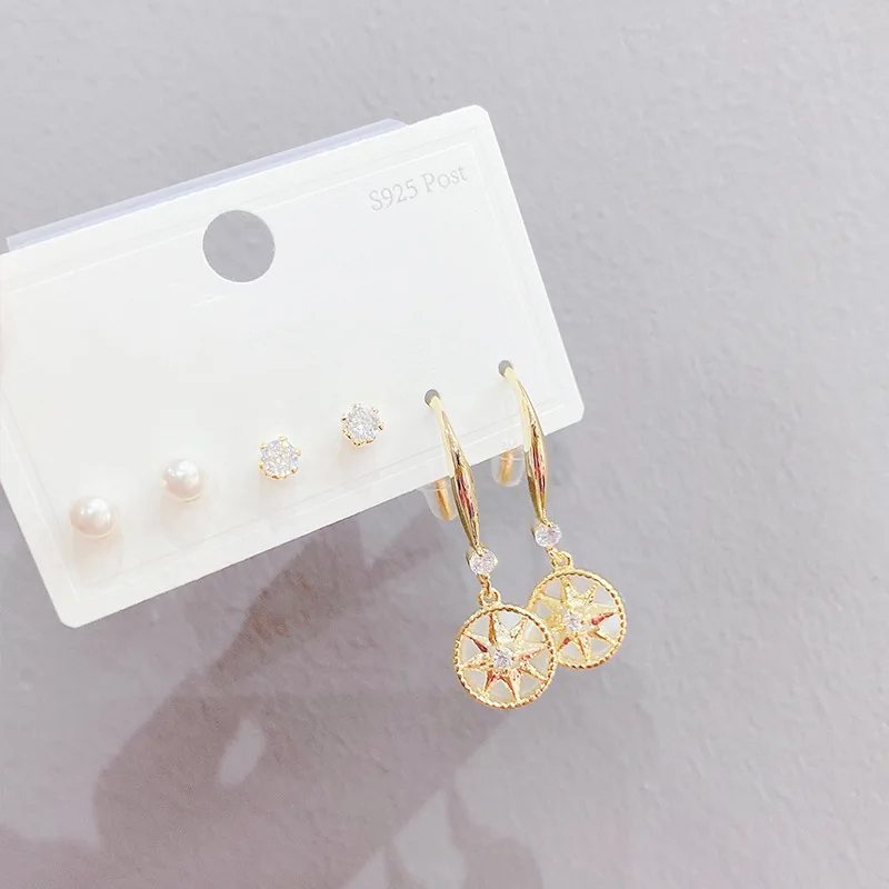 Wholesale Eight-Pointed Stars Stud Earrings Compass Opal Double-Sided 2021 Fashion Ornament for Women Gift
Wholesale Eight-Pointed Stars Stud Earrings Compass Opal Double-Sided 2021 Fashion Ornament for Women Gift