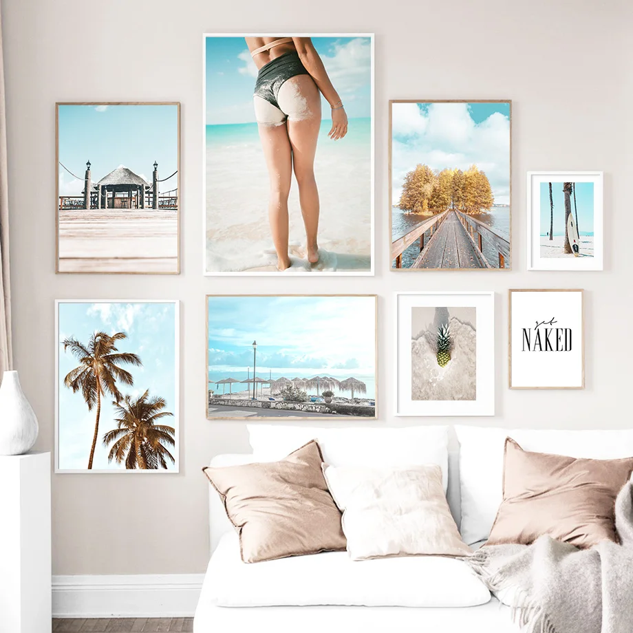 Beach Girl Surfboard Coconut Tree Pineapple Wall Art Canvas Painting Nordic Posters And Prints Wall Pictures For Bedroom Decor
Beach Girl Surfboard Coconut Tree Pineapple Wall Art Canvas Painting Nordic Posters And Prints Wall Pictures For Bedroom Decor