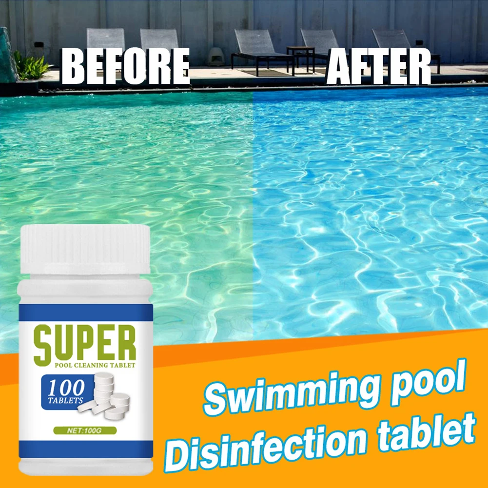 50pcs Swimming Pool Chlorine Cleaning Tablets Effervescent Chlorine Swimming Pool Clarifier chemistry For Pools Against Algae
50pcs Swimming Pool Chlorine Cleaning Tablets Effervescent Chlorine Swimming Pool Clarifier chemistry For Pools Against Algae