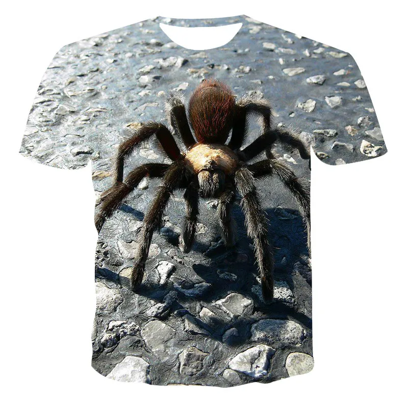 2021 New Hot Sale 3D Printing O-Neck Short-Sleeved Summer Casual Tops Fashion Close-up Spider Print T-shirt For Boy Girl 100-6XL
2021 New Hot Sale 3D Printing O-Neck Short-Sleeved Summer Casual Tops Fashion Close-up Spider Print T-shirt For Boy Girl 100-6XL