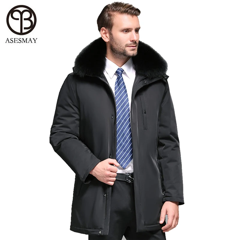 Asesmay 2019 men down coat for winter white duck down jacket goose feather long parkas male fox fur detachable thick outerwear
Asesmay 2019 men down coat for winter white duck down jacket goose feather long parkas male fox fur detachable thick outerwear