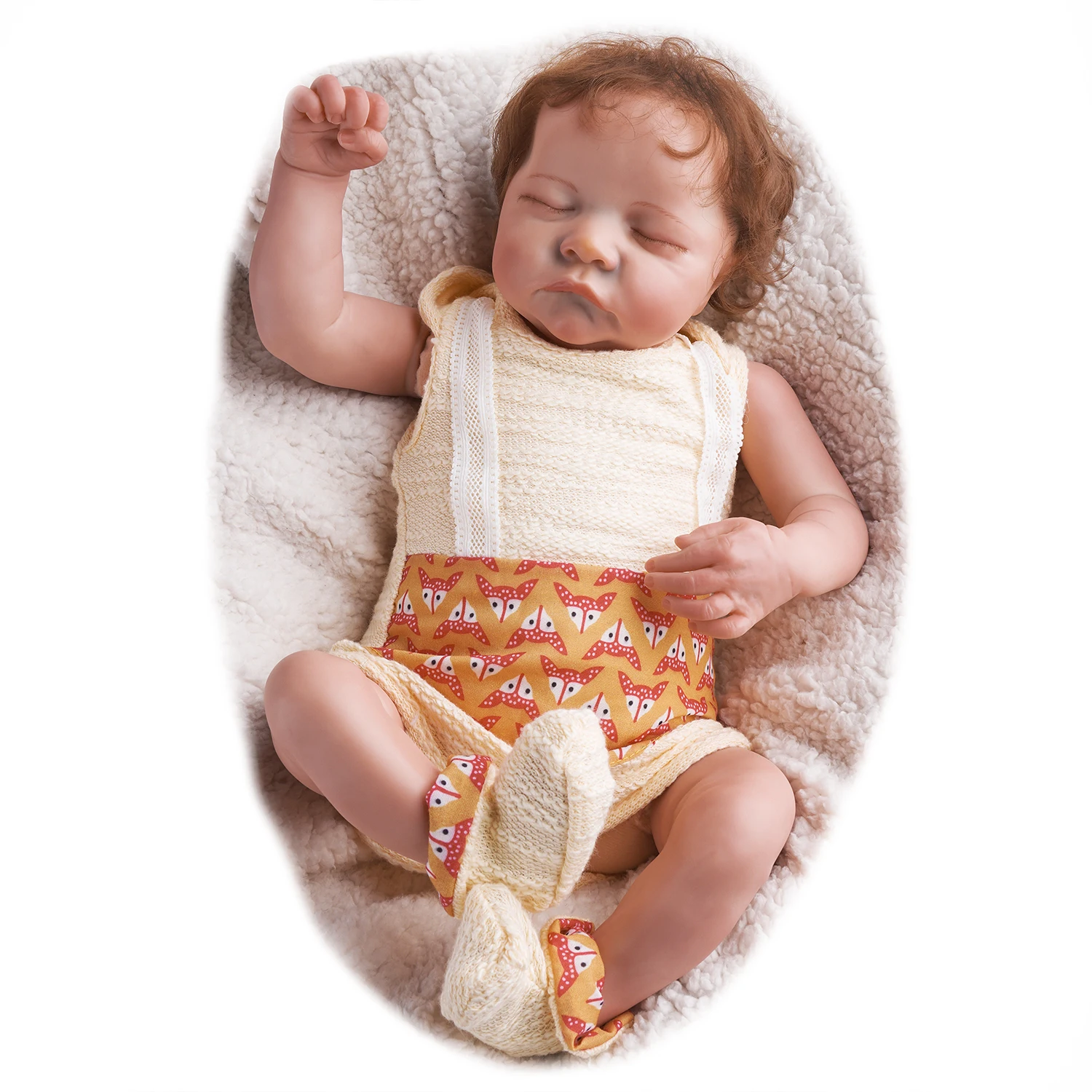 ADFO Bebe Reborn Baby Doll 20 дюймов реалистичные куклы новорожденных милый спальный реборн Детская кукла из винила игрушка в подарок для детей
ADFO Bebe Reborn Baby Doll 20 дюймов реалистичные куклы новорожденных милый спальный реборн Детская кукла из винила игрушка в подарок для детей