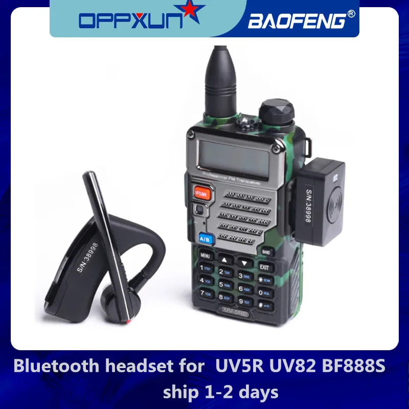 Walkie Talkie Handsfree Bluetooth PTT Earpiece Wireless Headphone Headset for BaoFeng UV-82 UV-5R 888S Two Way Radio Moto Bike
Walkie Talkie Handsfree Bluetooth PTT Earpiece Wireless Headphone Headset for BaoFeng UV-82 UV-5R 888S Two Way Radio Moto Bike