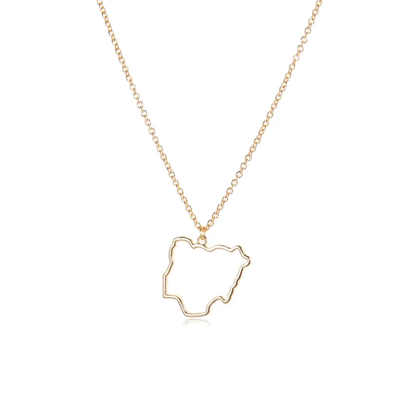 1 Outline Africa Nigeria map Country necklace hollow State geography island city Hometown souvenir pendant Necklace Jewelry
1 Outline Africa Nigeria map Country necklace hollow State geography island city Hometown souvenir pendant Necklace Jewelry
