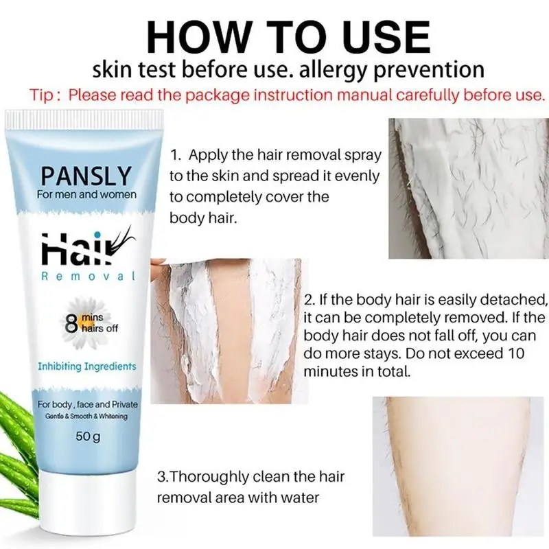 PANSLY Hair Removal Cream For Sensitive Skin Removing Bikini Face Hair Legs Arm Hair Removal Cream Unisex For Women Men 50ml
PANSLY Hair Removal Cream For Sensitive Skin Removing Bikini Face Hair Legs Arm Hair Removal Cream Unisex For Women Men 50ml