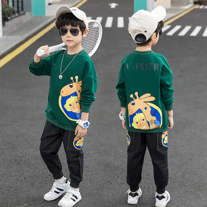 Hot Spring Summer Kids Clothes Suit Baby Boys Sweatshirts + Pants 2pcs/Set Kids Teenage Top Sport Children's Day Gift Formal
Hot Spring Summer Kids Clothes Suit Baby Boys Sweatshirts + Pants 2pcs/Set Kids Teenage Top Sport Children's Day Gift Formal