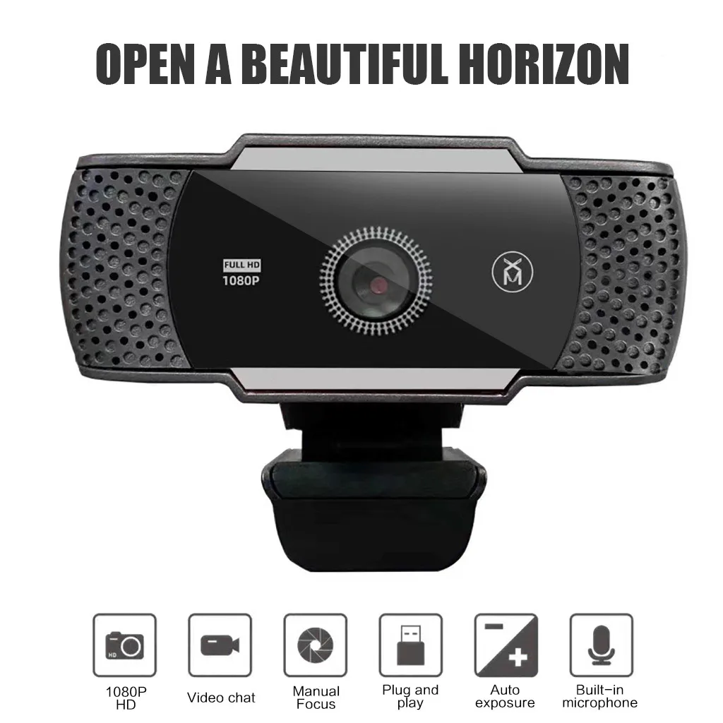 USB HD 1080P Webcam Built-in Microphone High-end Video Call Computer Peripheral Web Camera for Youtube Microsoft PC Laptop
USB HD 1080P Webcam Built-in Microphone High-end Video Call Computer Peripheral Web Camera for Youtube Microsoft PC Laptop