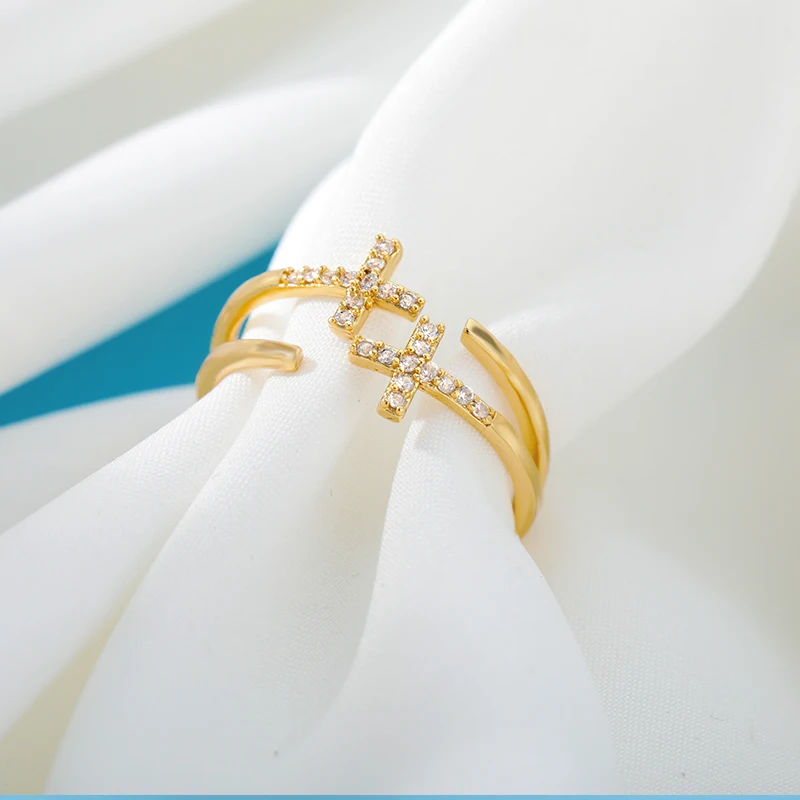 Crystal Cross Open Ring For Men Women Gold Silver Color Zirconia Finger Ring Religious Jesus Jewelry Accessories Bague Femme BFF
Crystal Cross Open Ring For Men Women Gold Silver Color Zirconia Finger Ring Religious Jesus Jewelry Accessories Bague Femme BFF