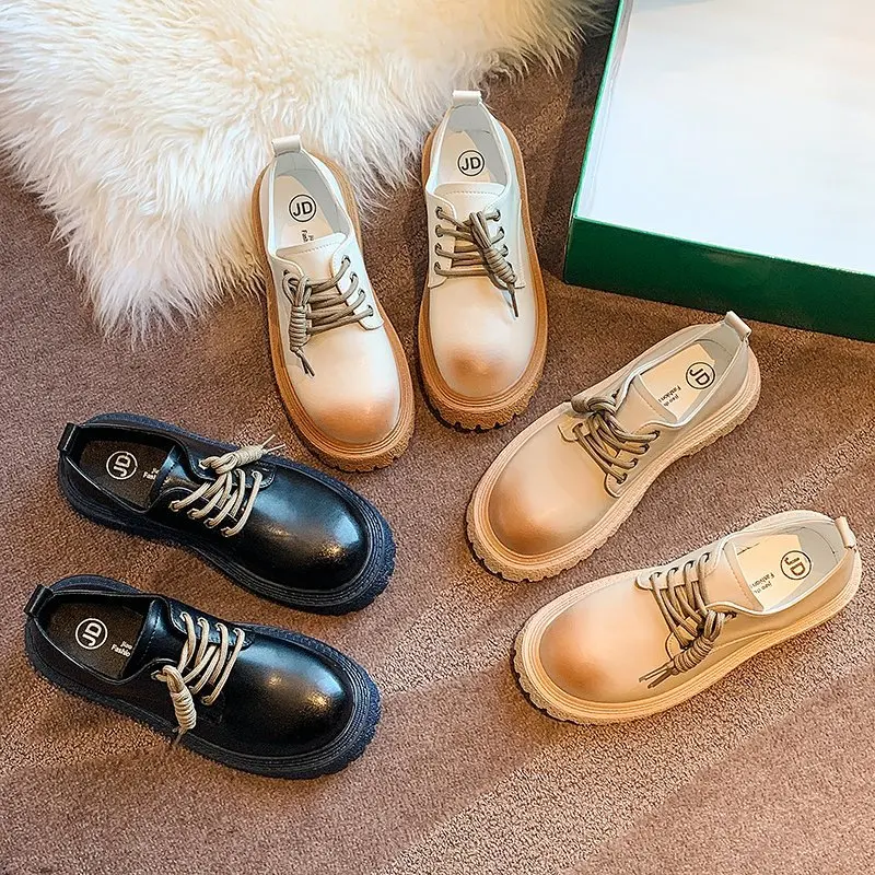 HQFZO Women Loafers Flat Lace Up Spring Women Shoes Black Leather Oxford Shoes Woman High Heels Thick Bottom Casual Mujer
HQFZO Women Loafers Flat Lace Up Spring Women Shoes Black Leather Oxford Shoes Woman High Heels Thick Bottom Casual Mujer