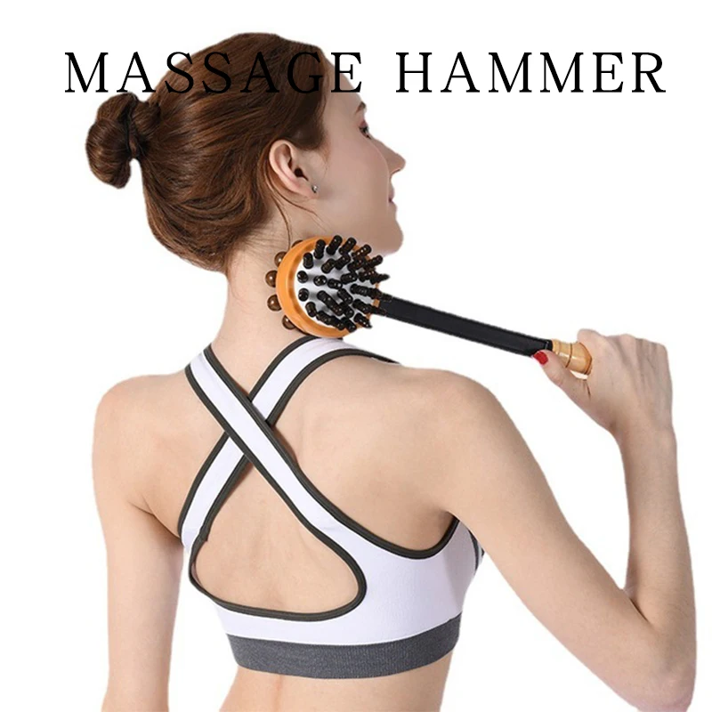 Back Knock Massage Hammer Stress Fatigue Relief Handle Wood Scratcher Relaxing Massager Stick Body Health Care Tool
Back Knock Massage Hammer Stress Fatigue Relief Handle Wood Scratcher Relaxing Massager Stick Body Health Care Tool