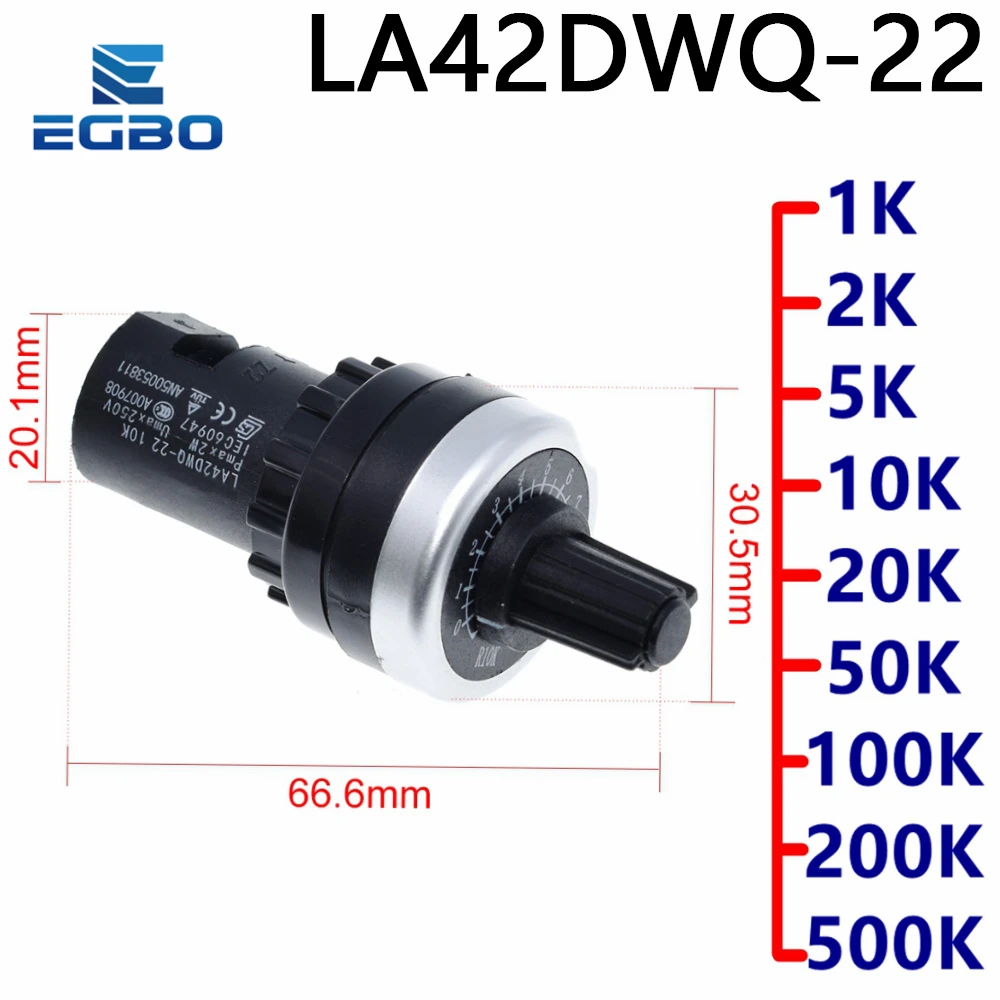 1 шт. EGBO LA42DWQ-22 1K 2K 5K 10K 22 мм Диаметр горшка Реверсивный регулятор инвертор переключатель сопротивления
1 шт. EGBO LA42DWQ-22 1K 2K 5K 10K 22 мм Диаметр горшка Реверсивный регулятор инвертор переключатель сопротивления