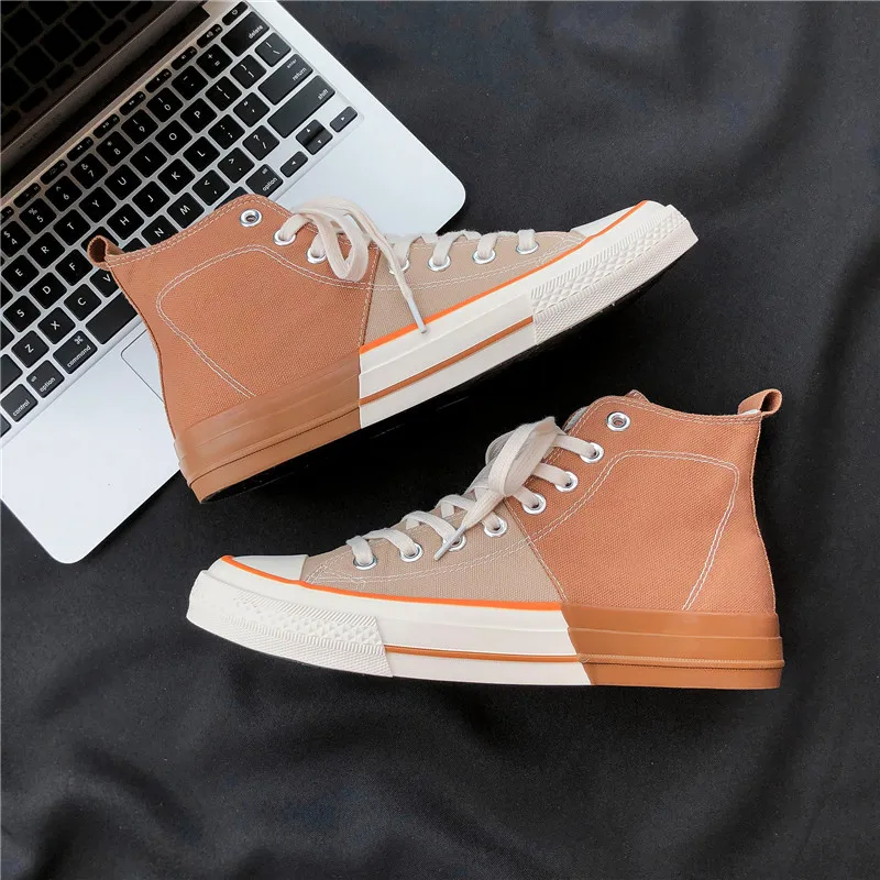 2021 Spring and Autumn New High-top Canvas Shoes Men's Trend Casual Single Shoes Harajuku Style Student Color Matching Shoes
2021 Spring and Autumn New High-top Canvas Shoes Men's Trend Casual Single Shoes Harajuku Style Student Color Matching Shoes