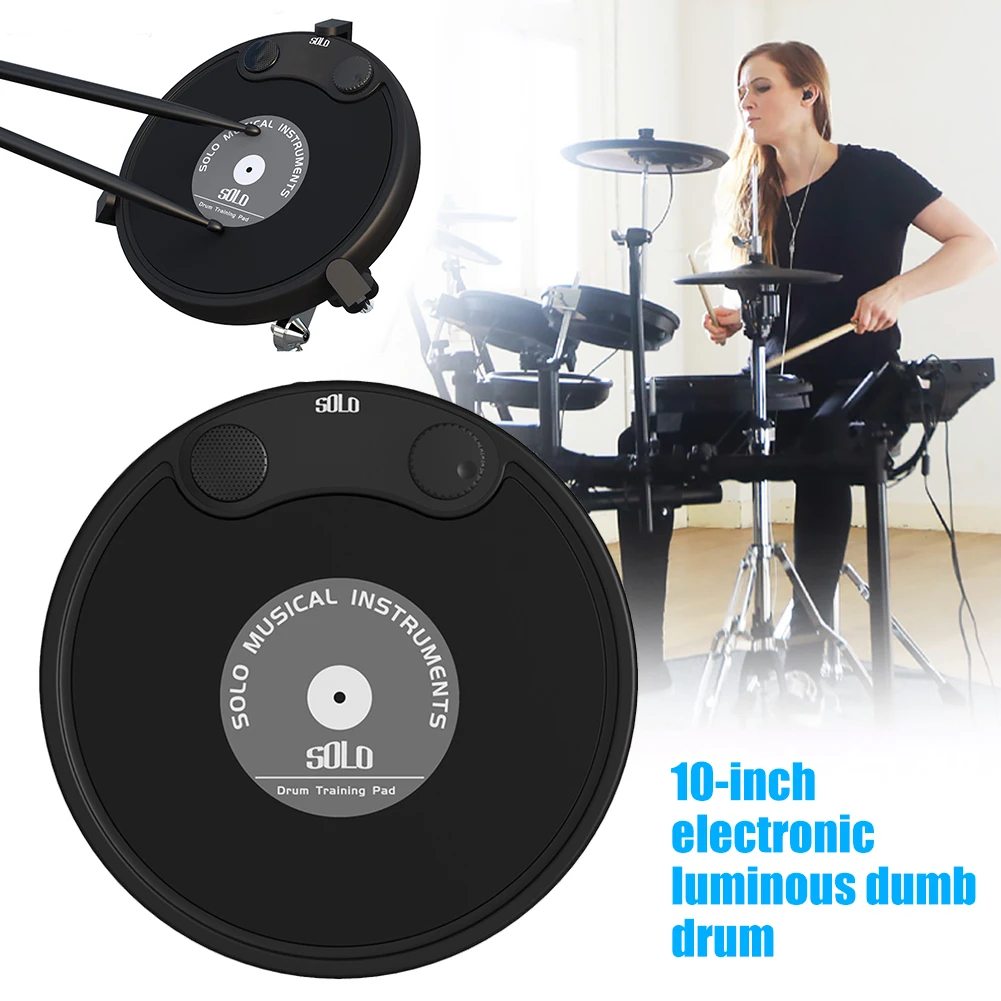 10inch Electronic Luminous 2in1 Dumb Drum Stage Instrument Practice Home Beginners Kids Toy Bluetooth Speaker
10inch Electronic Luminous 2in1 Dumb Drum Stage Instrument Practice Home Beginners Kids Toy Bluetooth Speaker