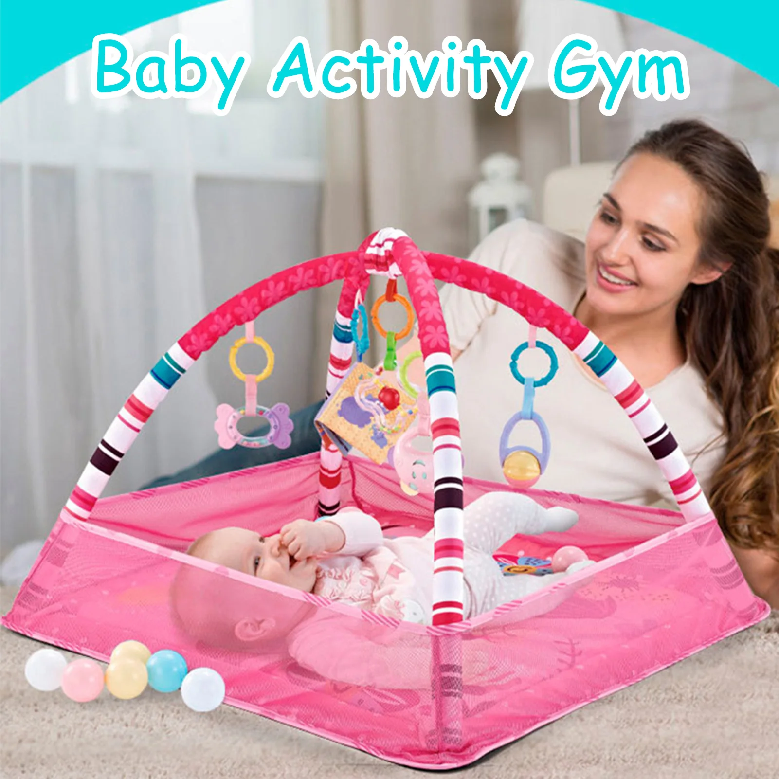 New Baby Play Gym Activity Gym Mat Safe Baby Kick And Play Mat With Protective Net Baby Games Mats Toys Climbing Pad Gift 
New Baby Play Gym Activity Gym Mat Safe Baby Kick And Play Mat With Protective Net Baby Games Mats Toys Climbing Pad Gift