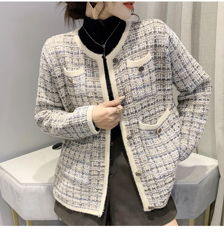 Кардиган в стиле колор-блок женский осенний кардиган с круглым вырезом и Длинными Рукавами свободный свитер короткий топ
Кардиган в стиле колор-блок женский осенний кардиган с круглым вырезом и Длинными Рукавами свободный свитер короткий топ