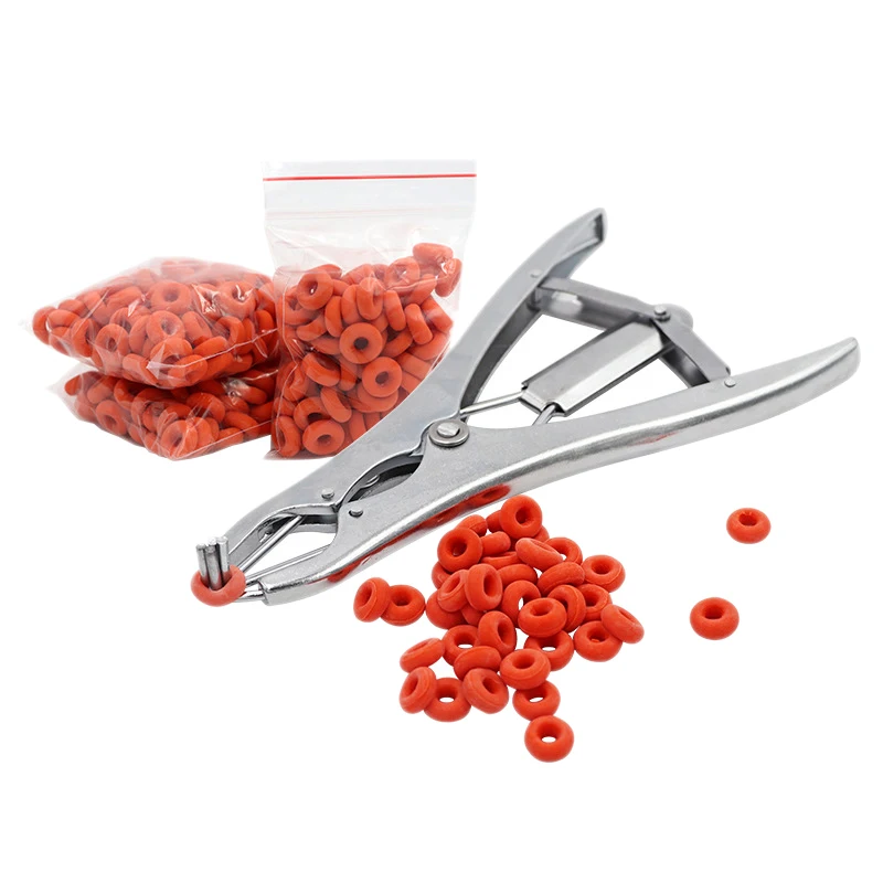 1Pcs Farm Castration Bander Forceps Pliers Tail Dock Cattle Sheep Goat with 100Pcs Castrator Rings
1Pcs Farm Castration Bander Forceps Pliers Tail Dock Cattle Sheep Goat with 100Pcs Castrator Rings
