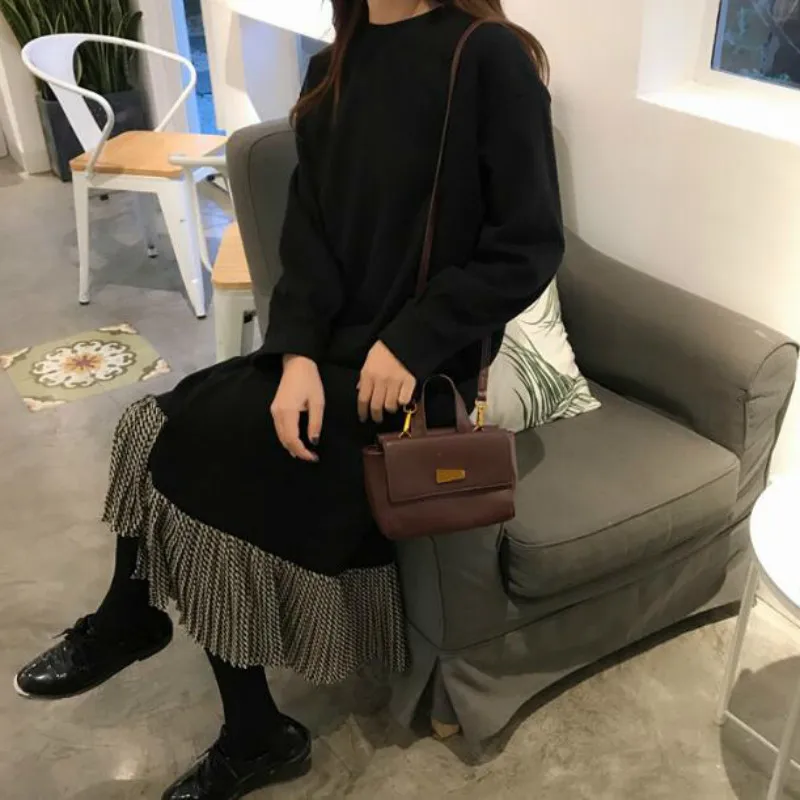 Leiouna O-Neck Long Sleeve Casual Woolen Straight 2020 Fashion Long Dress Ladies Autumn Women Two Piece Round Collar Pullovers
Leiouna O-Neck Long Sleeve Casual Woolen Straight 2020 Fashion Long Dress Ladies Autumn Women Two Piece Round Collar Pullovers
