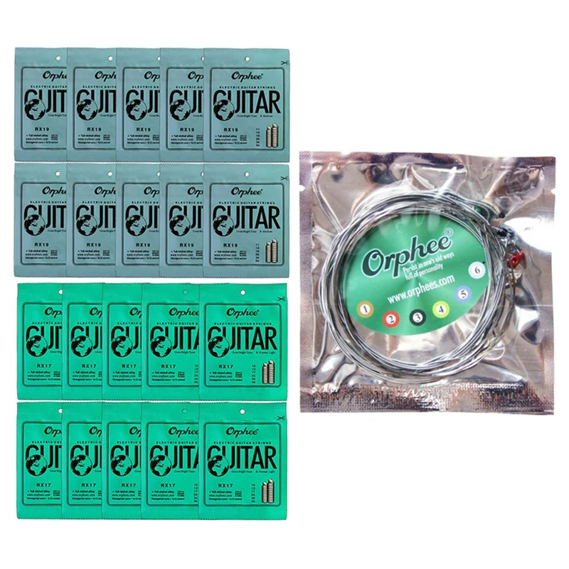 Orphee 20 комплектов 6 шт./компл. Струны для гитары RX19/RX17 суперлегкие Струны для электрогитары
Orphee 20 комплектов 6 шт./компл. Струны для гитары RX19/RX17 суперлегкие Струны для электрогитары