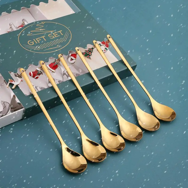 6 шт., набор ложек из нержавеющей стали с золотым покрытием
6 шт., набор ложек из нержавеющей стали с золотым покрытием