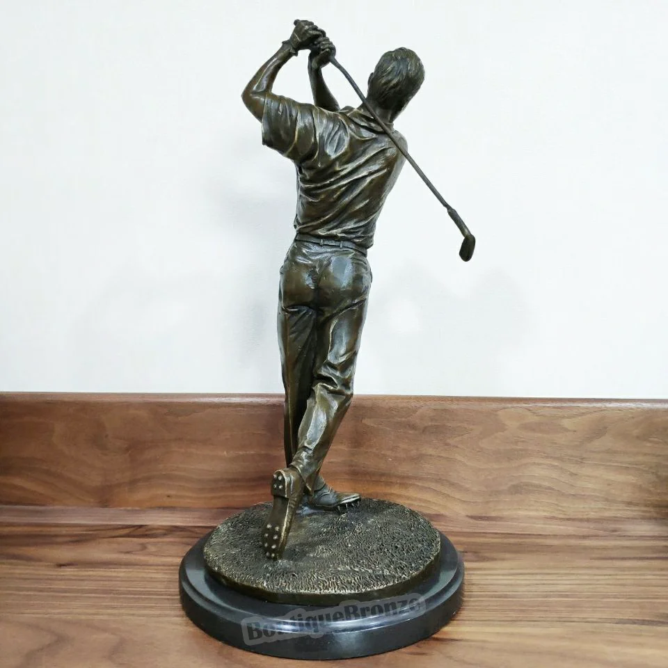 Bronze Statue Golf Man Sport Sculpture Western Classy Detailed Art Marble Base Hot Casting Office Decoration Gifts
Bronze Statue Golf Man Sport Sculpture Western Classy Detailed Art Marble Base Hot Casting Office Decoration Gifts