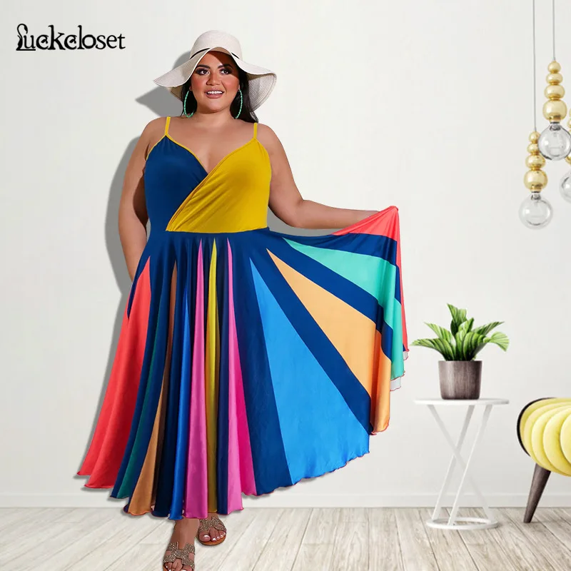 Женское Элегантное Длинное платье, летнее кружевное пляжное платье без рукавов с радужным принтом и V-образным вырезом, привлекательные пра...
Женское Элегантное Длинное платье, летнее кружевное пляжное платье без рукавов с радужным принтом и V-образным вырезом, привлекательные пра...