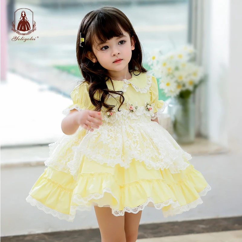 Yoliyolei Children Lolita Girl Princess Dress Lace Ruffles Flower Girl Casual party Wear Cute Baby Kids Peter Pan Sweet Gowns
Yoliyolei Children Lolita Girl Princess Dress Lace Ruffles Flower Girl Casual party Wear Cute Baby Kids Peter Pan Sweet Gowns