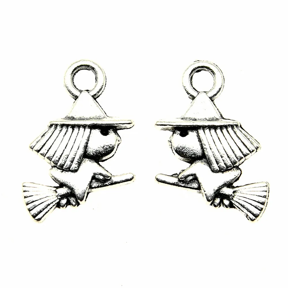 40pcs Charms Witch 0.6x0.5 Inch (16x12mm) Antique Silver Color Pendant Charms For Jewelry Making DIY Jewelry Accessories
40pcs Charms Witch 0.6x0.5 Inch (16x12mm) Antique Silver Color Pendant Charms For Jewelry Making DIY Jewelry Accessories