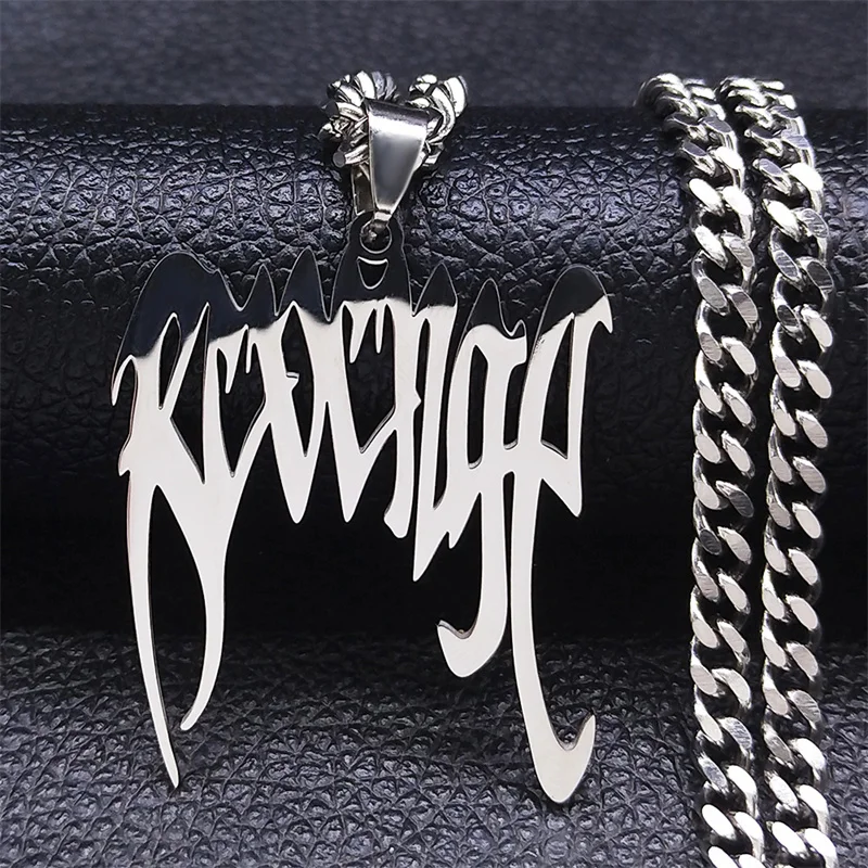 Punk Music Band Stainless Steel Chain Necklaces Silver Color Pendants Necklaces jewlery collar acero inoxidable N4507S06
Punk Music Band Stainless Steel Chain Necklaces Silver Color Pendants Necklaces jewlery collar acero inoxidable N4507S06