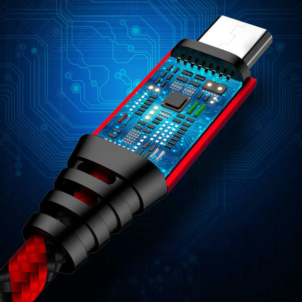 Micro-кабель MUSTTRUE USB для sony c3 Samsung s6 edge нейлоновая оплетка провод зарядного