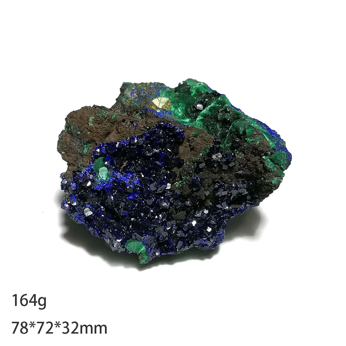 164g F4-1a Natural Stone Malachite Azurite Mineral Crystal Specimen Home Decoration from Anhui Province China
164g F4-1a Natural Stone Malachite Azurite Mineral Crystal Specimen Home Decoration from Anhui Province China