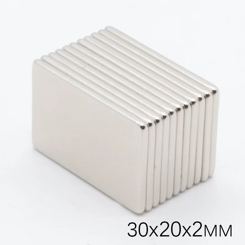 50Pcs 30x20x2 mm N35 Super Strong Powerful Square Neodymium Magnets NdFeB Block Cuboid Rare Earth Fridge Magnet 30 x 20 x 2mm
50Pcs 30x20x2 mm N35 Super Strong Powerful Square Neodymium Magnets NdFeB Block Cuboid Rare Earth Fridge Magnet 30 x 20 x 2mm