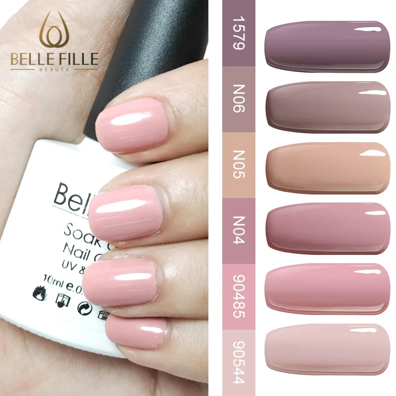 Belle Fille гель лак для ногтей бежевый телесного цвета УФ Гель-лак горячая Распродажа