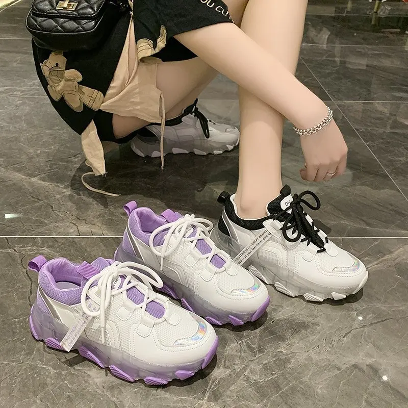 Spring and autumn 2020 new all-match casual sports shoes women crystal bottom breathable thin net shoes fashion old shoes X365
Spring and autumn 2020 new all-match casual sports shoes women crystal bottom breathable thin net shoes fashion old shoes X365