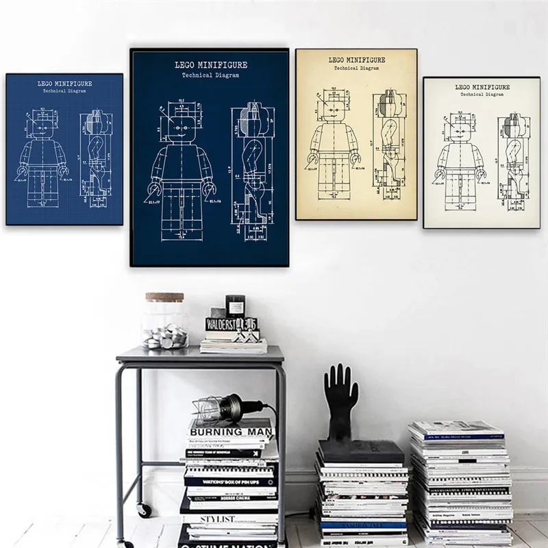 Legos Man Patent Vintage Poster Toy Wall Art for Legos Love Kids Room Decor Legos Blueprint Gift Ideas Games Wall Art Prints
Legos Man Patent Vintage Poster Toy Wall Art for Legos Love Kids Room Decor Legos Blueprint Gift Ideas Games Wall Art Prints