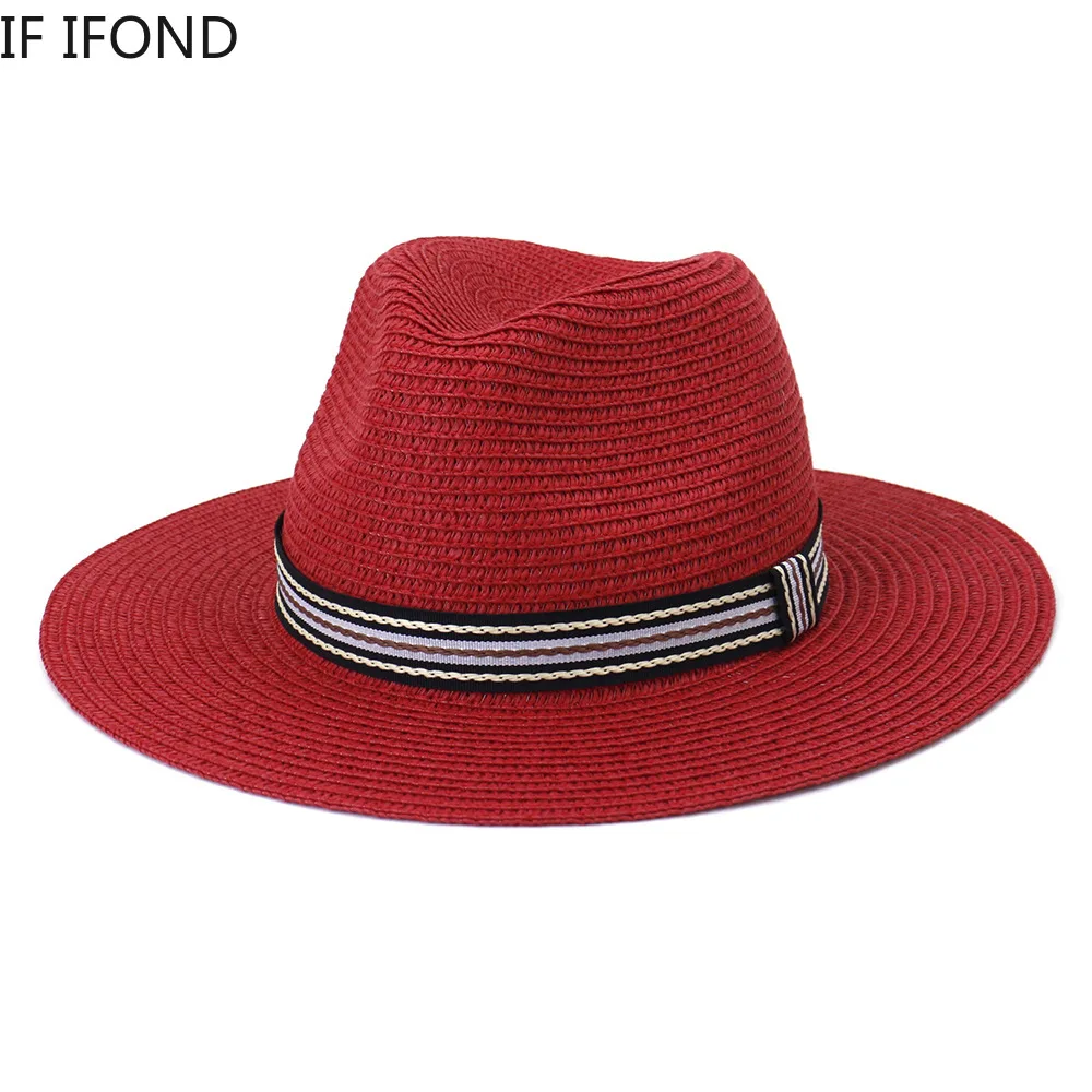 New Style Brightly Colored Straw Jazz Hat Spring Summer Women Outdoor Beach Travel Sun Hats Casual Ribbon panama Fedora Hat
New Style Brightly Colored Straw Jazz Hat Spring Summer Women Outdoor Beach Travel Sun Hats Casual Ribbon panama Fedora Hat